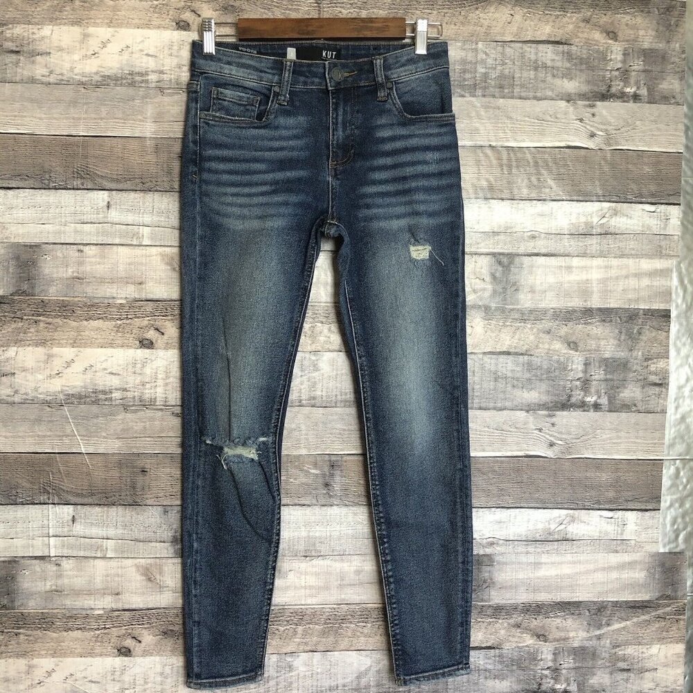 KUT FROM THE KLOTH Jeans Size 2 Blue Donna Ankle Skinny Stretch